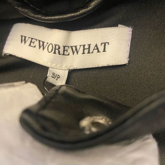 NWT WWW Vegan Leather Fitted Moto Jacket Small - Picture 9 of 10